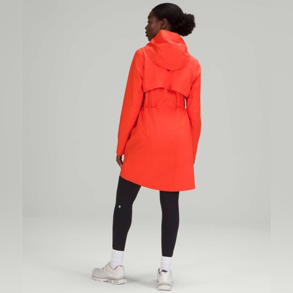Like New Lululemon athletica Vibrant Autumn Red/Orange Hooded Utility Jacket - Picture 2 of 16